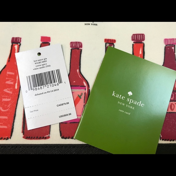 Kate spade hot sauce Gia clutch - Picture 3 of 3